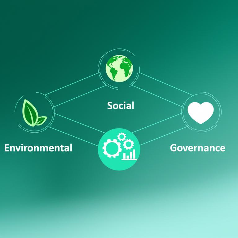 Chuẩn Mực Tuân Thủ ESG: Hướng Dẫn Chi Tiết Cho Doanh Nghiệp Bền Vững 8 Biểu đồ trực quan các trụ cột ESG: Môi trường, Xã hội, Quản trị.