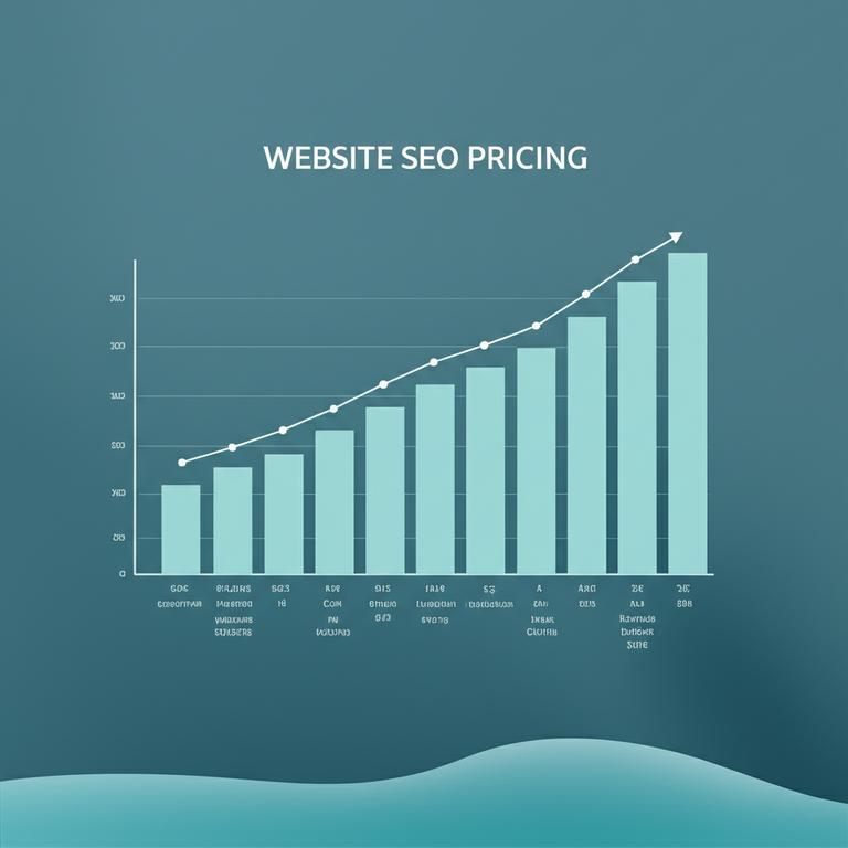 Biểu đồ chi phí SEO website với các yếu tố ảnh hưởng và tổng báo giá.