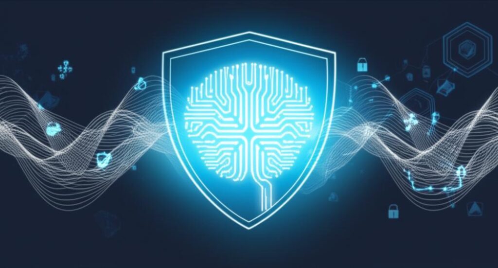 Bộ não AI được bảo vệ bởi khiên mã hóa kỹ thuật số.