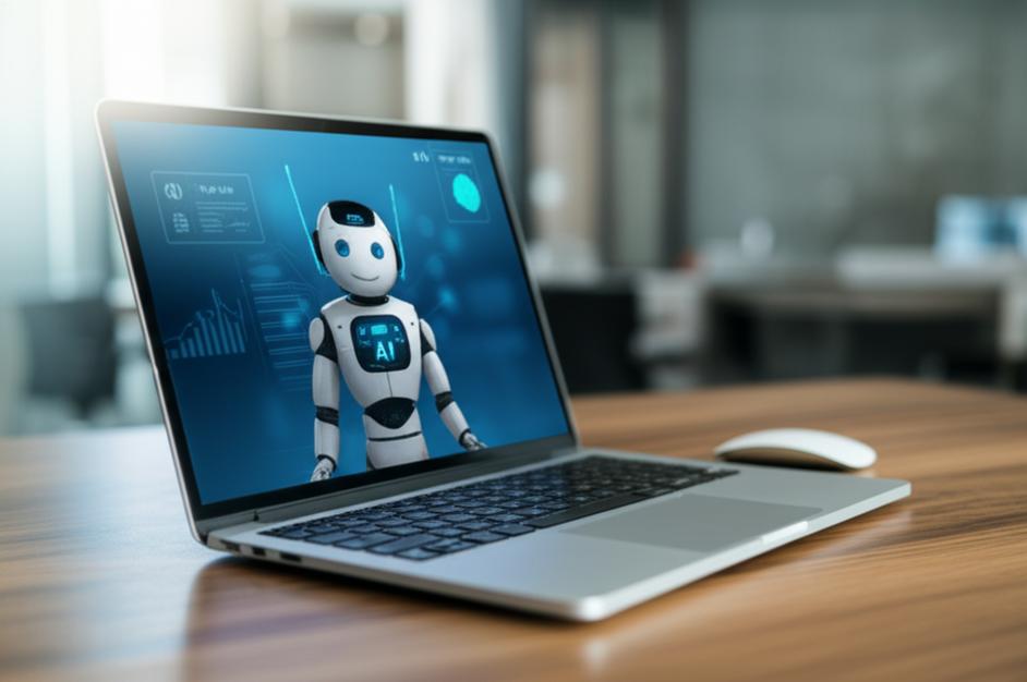 Giao diện chatbot AI tiếng Việt trên laptop.