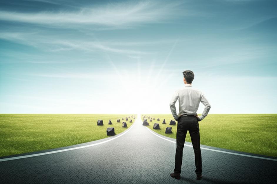 Chiến Lược Rút Lui: Nghệ Thuật Thoát Khỏi Thế Bế Tắc và Bảo Toàn Lực Lượng 9 Biểu tượng chiến lược rút lui: một người chọn con đường mới hướng tới ánh sáng sau khi vượt qua khó khăn.