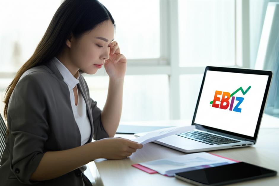 Bí quyết Đăng ký Nhãn hiệu Thành công: Hướng dẫn Chi tiết Từ A-Z 7 Nữ doanh nhân tự tin làm việc với tài liệu và máy tính hiển thị Ebiz, biểu tượng cho sự phát triển thương hiệu.