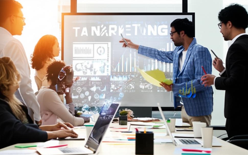 Chuyên gia marketing thảo luận chiến lược chuyển đổi số.