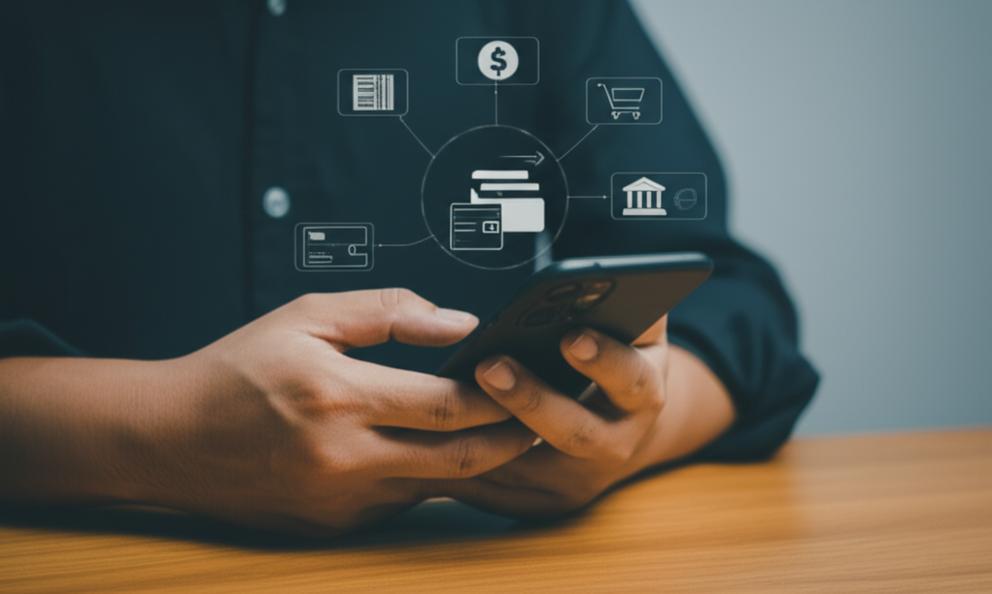 Digital wallet usage for secure and convenient financial transactions.