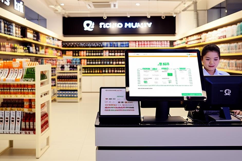 Doanh Thu Thuần: Chìa Khóa Vàng Đo Lường Sức Khỏe Tài Chính Doanh Nghiệp 1 Cửa hàng bán lẻ hiện đại với hệ thống POS Ebiz, hiển thị dữ liệu bán hàng.