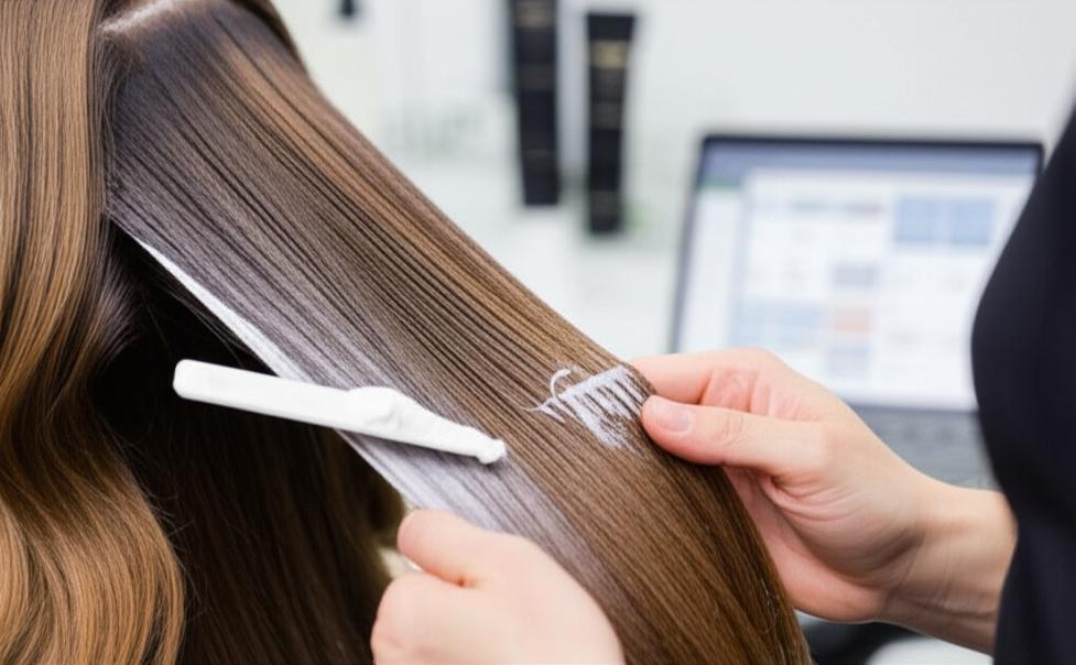 Duỗi Tóc: Hướng Dẫn Chi Tiết Từ A-Z, Bí Quyết Sở Hữu Mái Tóc Thẳng Mượt 5 Chuyên gia làm tóc đang duỗi tóc cho khách hàng trong salon.