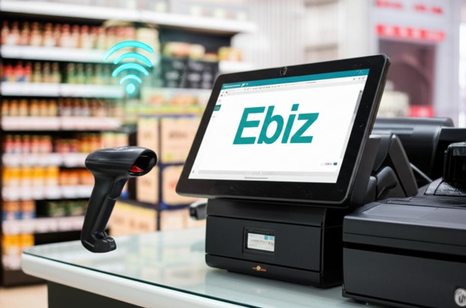 Phần mềm bán hàng Offline Ebiz: Giải pháp tối ưu cho mọi mô hình kinh doanh 1 Hệ thống POS Ebiz hiện đại, hiển thị giao dịch bán hàng trong cửa hàng.
