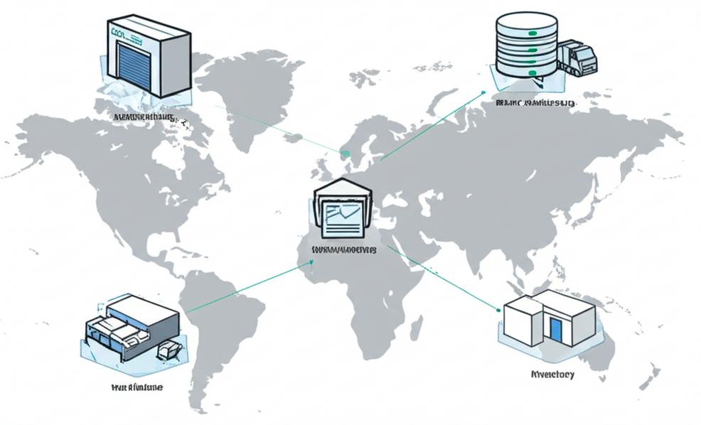 Hệ Thống Quản Lý Kho Đa Đơn Vị: Tối Ưu Hóa Hiệu Suất và Gia Tăng Lợi Nhuận 8 Sơ đồ hệ thống quản lý kho đa đơn vị kết nối nhiều kho hàng.