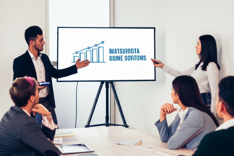 Doanh nhân trình bày ý tưởng cho nhà đầu tư.