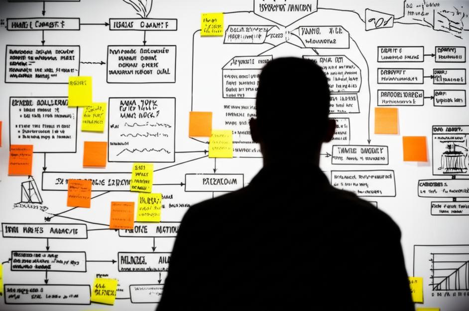 Phát Triển Kỹ Năng Giải Quyết Vấn Đề: Bí Quyết Thành Công Vượt Trội 1 Người tập trung phân tích vấn đề và tìm giải pháp trên bảng trắng.