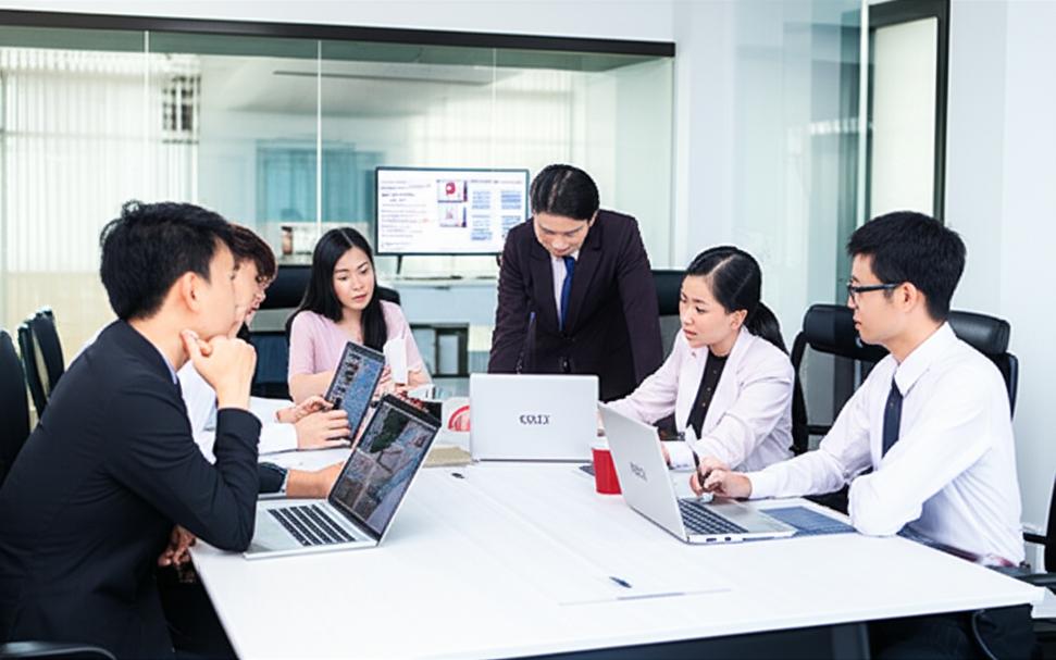 Minh Bạch Pháp Lý: Nâng Tầm Kinh Nghiệm Luật Pháp Cho Doanh Nghiệp Việt Nam 2 Chuyên gia tư vấn pháp lý tại văn phòng hiện đại.