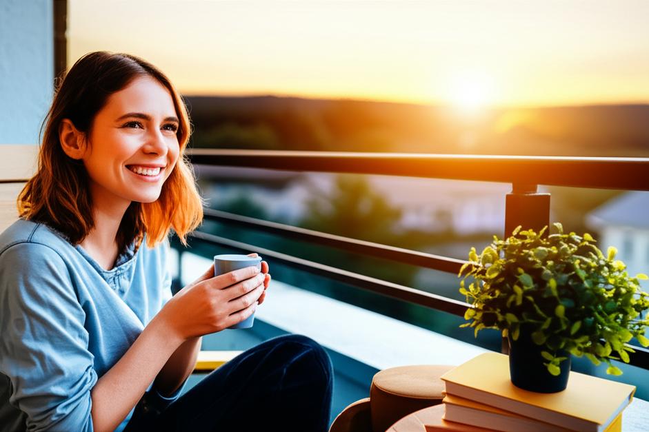 Sự Tận Hưởng: Nghệ Thuật Sống Trọn Vẹn Từng Khoảnh Khắc 6 Người phụ nữ tận hưởng buổi sáng với cà phê trên ban công.