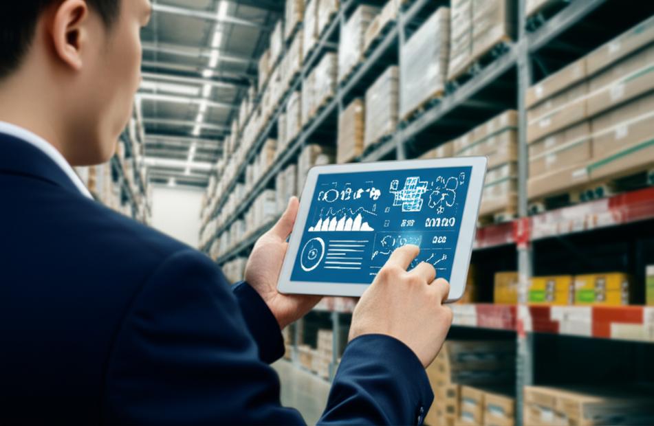 Doanh nhân quản lý bán sỉ trên đám mây, hiệu quả kinh doanh tăng trưởng.