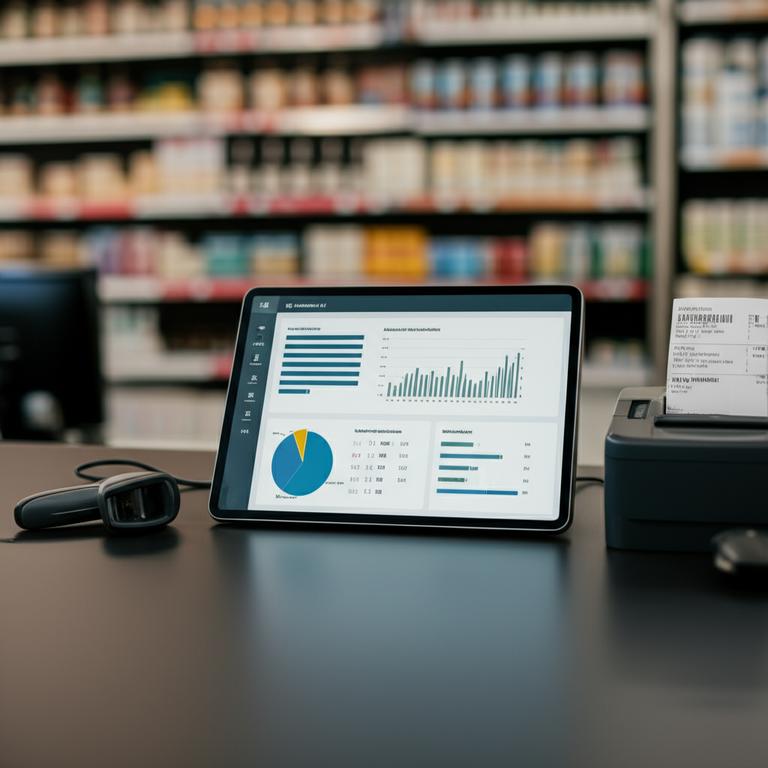 Giao diện phần mềm quản lý bán hàng đa năng hiển thị các số liệu kinh doanh quan trọng.