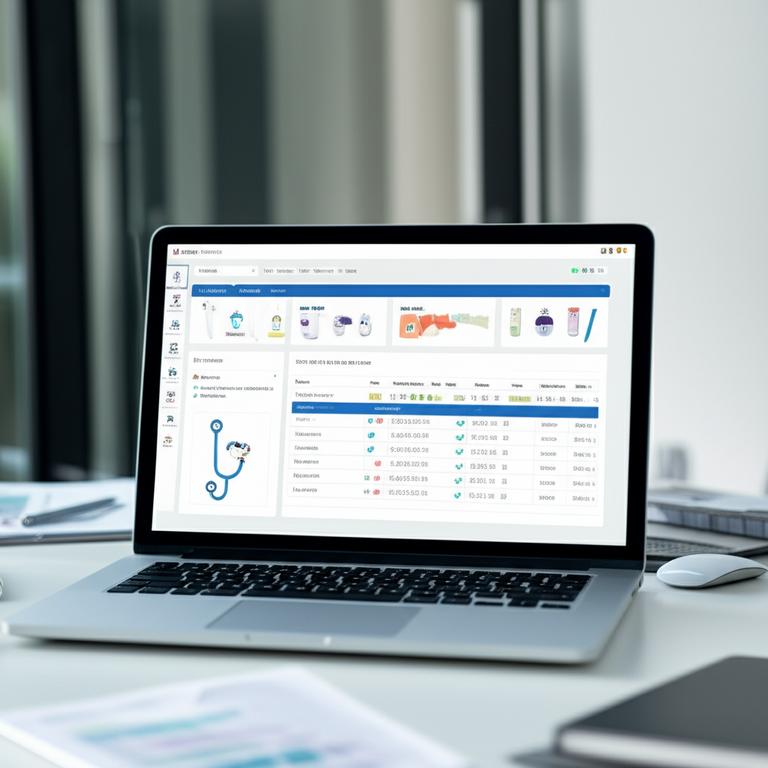 Phần Mềm Quản Lý Clinic Giá Rẻ: Giải Pháp Tối Ưu Cho Phòng Khám Hiện Đại 2 Giao diện phần mềm quản lý clinic hiện đại, trực quan, với các biểu đồ và danh sách bệnh nhân.