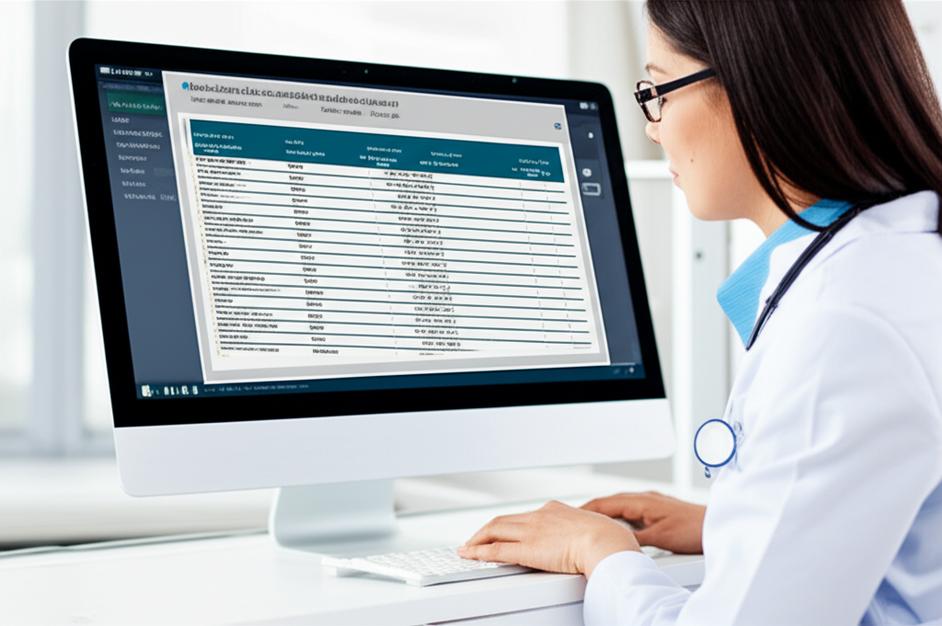 Giao diện phần mềm quản lý dữ liệu y tế offline hiển thị hồ sơ bệnh án điện tử.