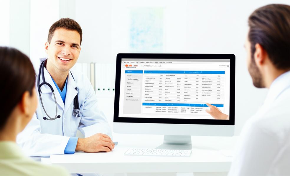 Tối Ưu Quản Lý Dữ Liệu Y Tế Với Phần Mềm Offline: Giải Pháp Hiệu Quả Cho Tương Lai 1 Giao diện phần mềm quản lý dữ liệu y tế trên máy tính tại phòng khám.