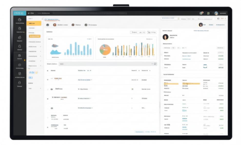 Phần mềm Quản lý Khách hàng Giày dép: Bí quyết Tối ưu Doanh thu và Gia tăng Lòng trung thành 3 Giao diện phần mềm quản lý khách hàng hiển thị thông tin khách hàng và biểu đồ phân tích.