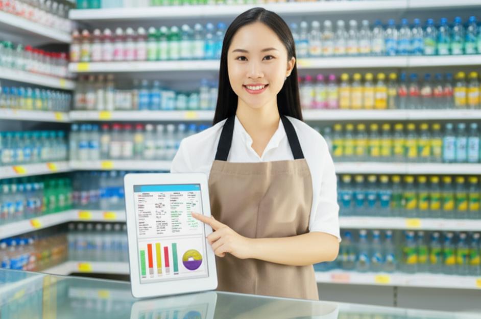 Phần Mềm Quản Lý Bán Nước Uống Đóng Bình: Tối Ưu Hóa Doanh Thu và Vận Hành 7 Giao diện phần mềm quản lý bán nước uống đóng bình trên máy tính bảng.