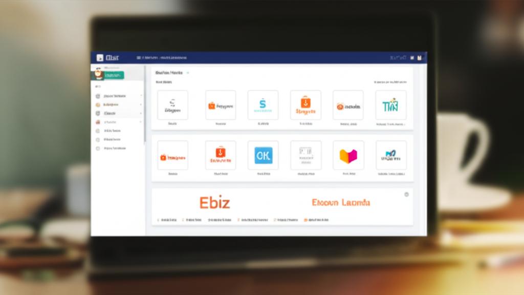 Giao diện phần mềm Ebiz kết nối nhiều sàn TMĐT.