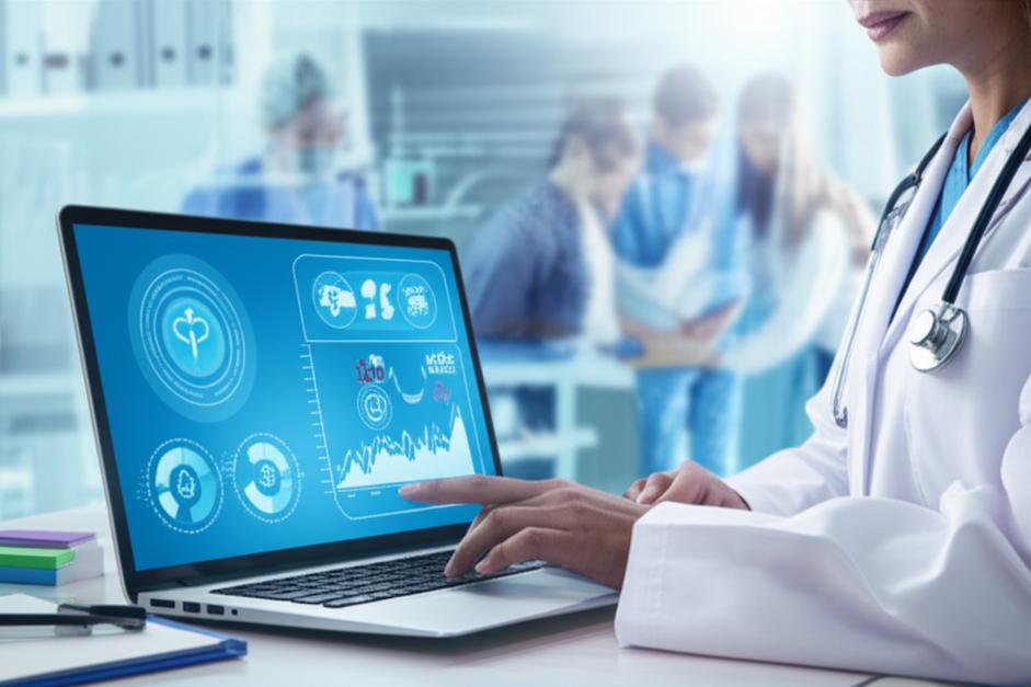 Phần Mềm Quản Lý Dữ Liệu Y Tế Sức Khỏe Toàn Dân Offline: Giải Pháp Toàn Diện Cho Y Tế Cơ Sở 5 Phòng khám y tế hiện đại với bác sĩ sử dụng phần mềm quản lý sức khỏe offline.