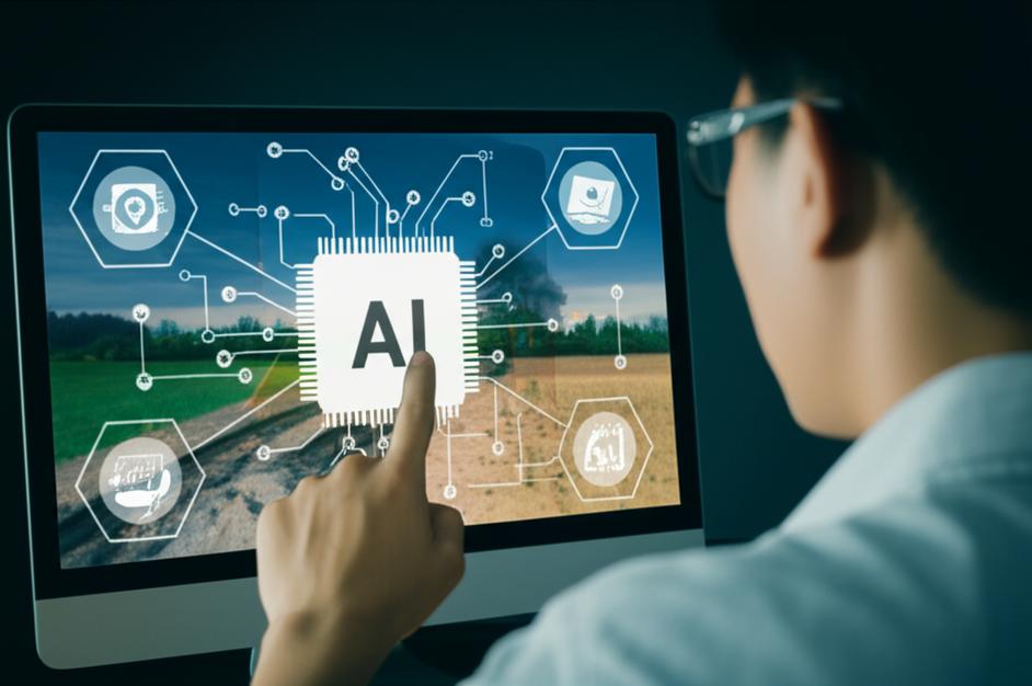 Hình ảnh minh họa người dùng tương tác với prompt AI để nâng cao sáng tạo và hiệu suất.