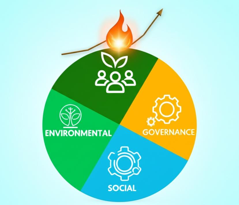 Nền tảng doanh nghiệp bền vững với các yếu tố ESG kết nối.