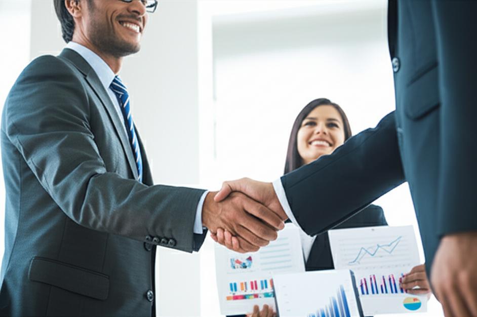 Bài Học Cốt Lõi Từ Nhà Cung Cấp: Xây Dựng Quan Hệ Bền Vững 7 Hai người doanh nhân trao đổi ý tưởng, hợp tác phát triển.