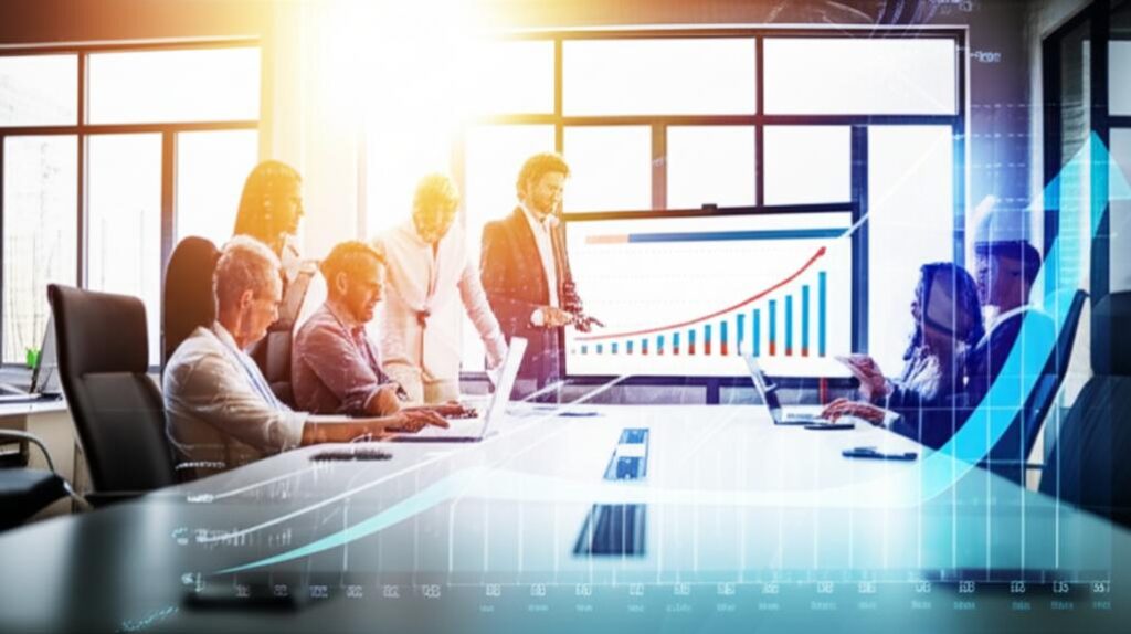 Đội ngũ nhân viên làm việc hiệu quả, đạt được tăng trưởng doanh thu ấn tượng.