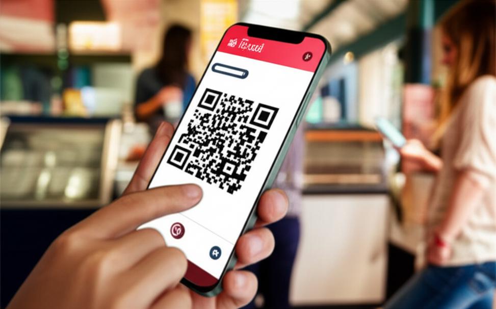 Thanh toán qua mã QR: Giải pháp tiện lợi, an toàn và hiện đại cho mọi giao dịch 9 Minh họa người dùng quét mã QR bằng điện thoại tại các điểm giao dịch khác nhau.