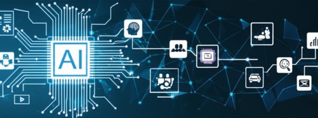 Biểu đồ xu hướng marketing hiện đại với các yếu tố công nghệ và tương tác.