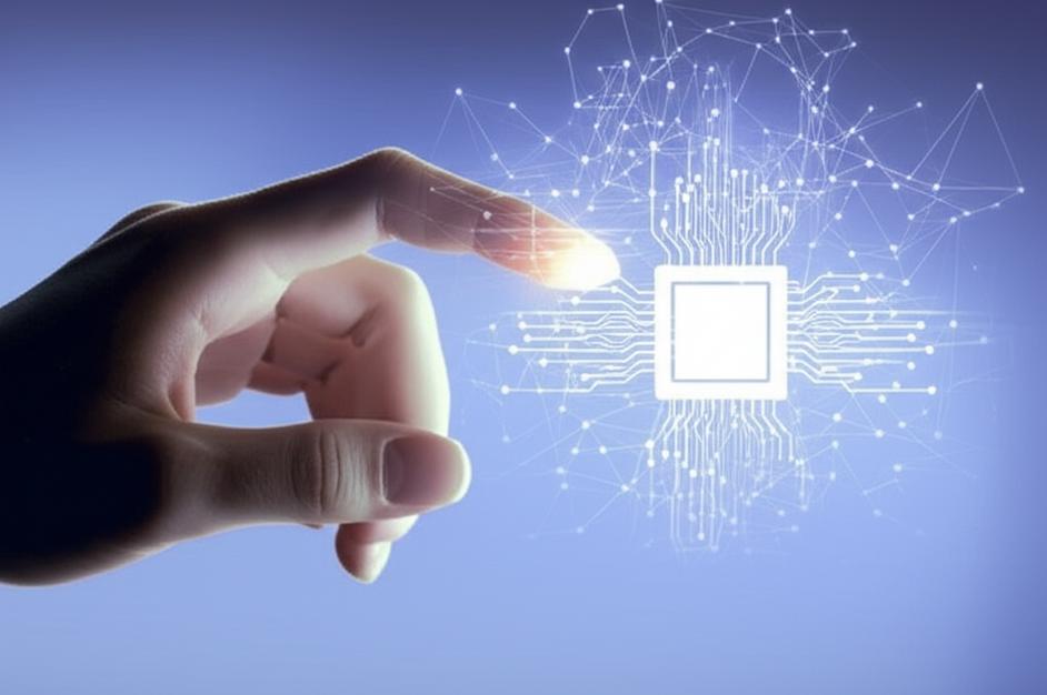 Minh họa AI tương tác với con người.