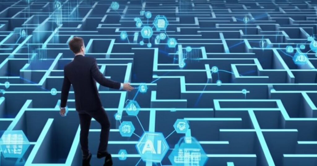 Vượt Qua Thách Thức Của Mô Hình Kinh Doanh: Chìa Khóa Thành Công Trong Kỷ Nguyên Số 3 Minh họa về việc vượt qua thách thức của mô hình kinh doanh bằng công nghệ và chiến lược.