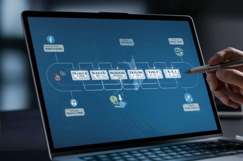 Bản Đồ Trải Nghiệm Khách Hàng: Chìa Khóa Vàng Để Thấu Hiểu và Tối Ưu Hóa Hành Trình 2 Infographic showing a customer journey map with stages, touchpoints, and customer emotions.