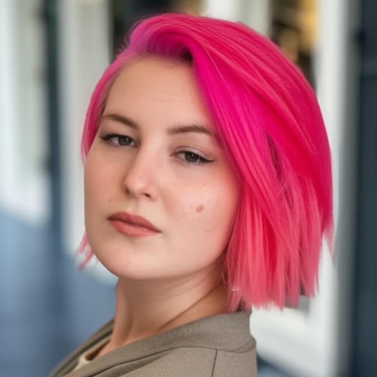 Cô gái tóc nhuộm thời trang