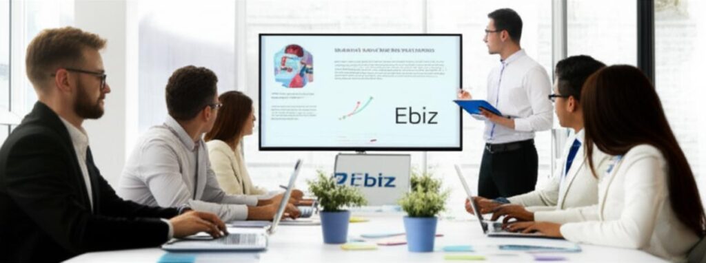 Nhân viên hợp tác hiệu quả trong văn phòng hiện đại.