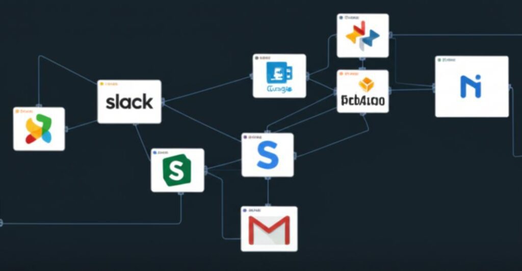 Tự Động Hóa Quy Trình Kinh Doanh Cùng N8N: Hướng Dẫn Toàn Diện 6 Sơ đồ quy trình tự động hóa bằng N8N với các nút và tích hợp ứng dụng.