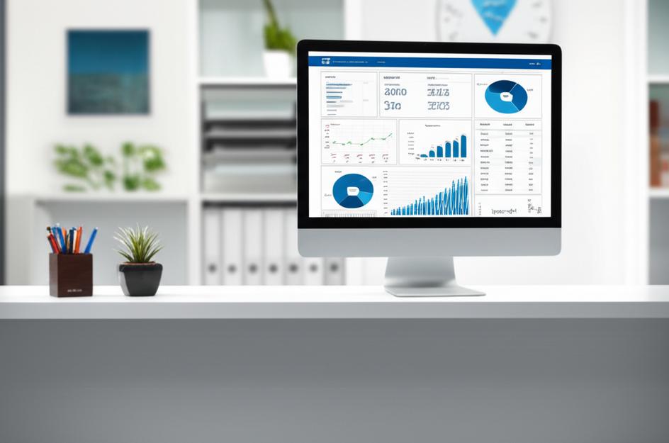 Giao diện phần mềm quản lý báo cáo phòng khám trên máy tính.