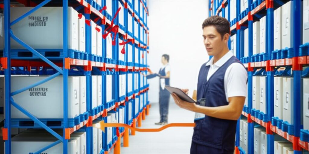 Phần Mềm Quản Lý Kho Hàng Theo FIFO Date: Tối Ưu Hóa Lợi Nhuận và Giảm Thiểu Lãng Phí 2 Nhà kho hiện đại, quy trình quản lý FIFO Date hiệu quả.