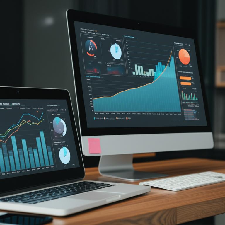 ROI Marketing Số: Chìa Khóa Đo Lường Hiệu Quả & Tối Ưu Hóa Ngân Sách 5 Bảng điều khiển ROI marketing số với xu hướng tăng trưởng tích cực.