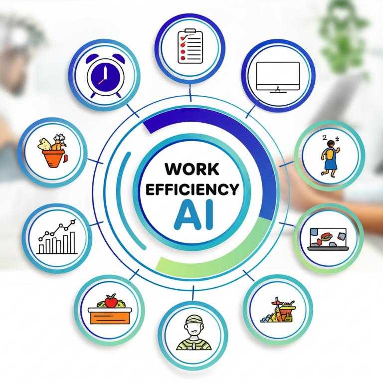 Infographic về các chiến lược tăng hiệu suất làm việc.