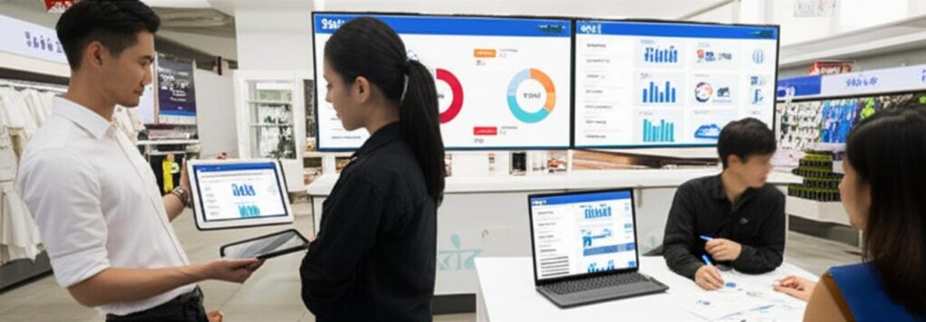 Bí quyết Tối Ưu Quản Lý Bán Hàng Hiệu Quả Nhất Cho Mọi Doanh Nghiệp 7 Cửa hàng bán lẻ hiện đại với công nghệ quản lý bán hàng tiên tiến.