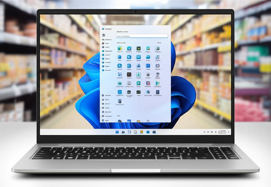 Người dùng cài đặt ứng dụng trên Windows, liên kết với quản lý bán hàng.
