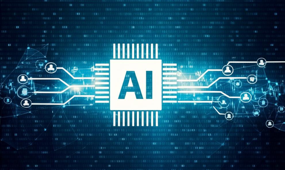 AI Cho Mạng Xã Hội: Cuộc Cách Mạng Tối Ưu Hóa Chiến Lược Marketing 9 AI tương tác với mạng xã hội, biểu tượng cho marketing hiện đại.