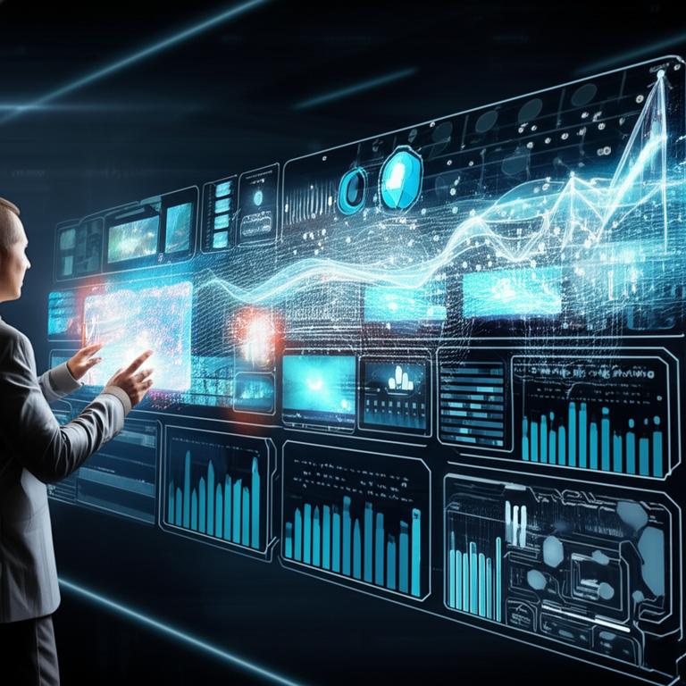Giao diện điều khiển livestream do AI hỗ trợ hiển thị dữ liệu thời gian thực và các yếu tố nội dung.