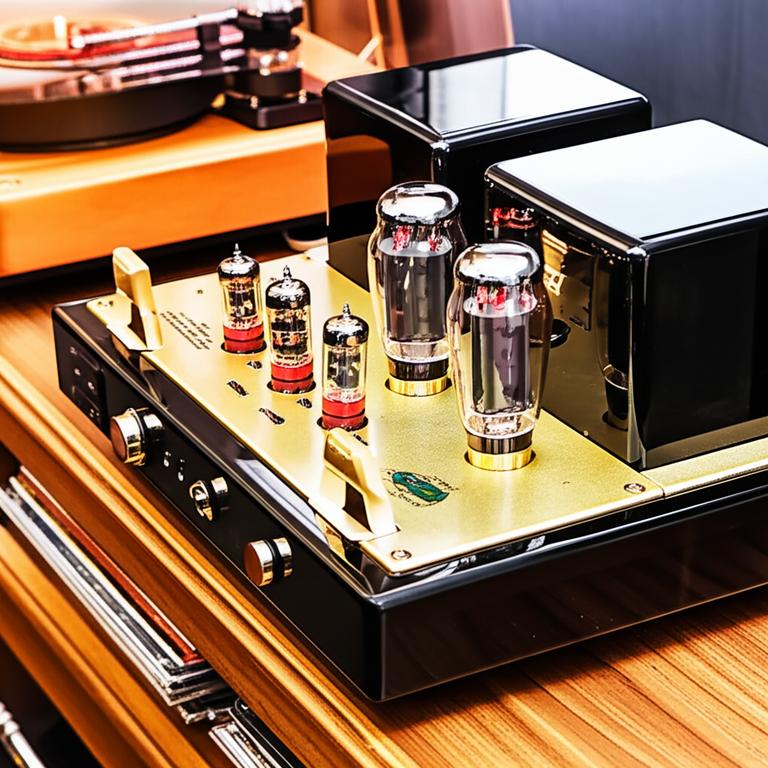 Amply Đèn Single Ended: Khám Phá Âm Thanh Mộc Mạc và Ấm Áp 10 Amply đèn single ended cổ điển với bóng đèn phát sáng.