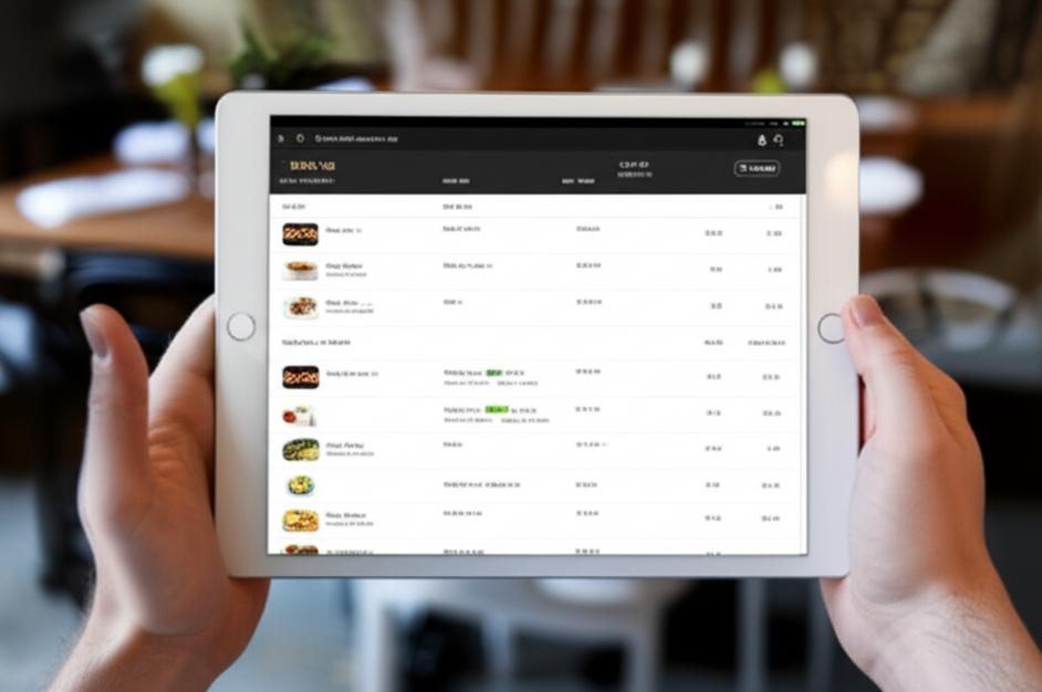 Ứng Dụng Gọi Món Offline: Giải Pháp Tối Ưu Cho Kinh Doanh Nhà Hàng 8 Giao diện ứng dụng gọi món offline trên máy tính bảng.