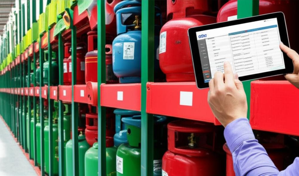 Kho gas an toàn, hiện đại với quản lý bằng phần mềm Ebiz.
