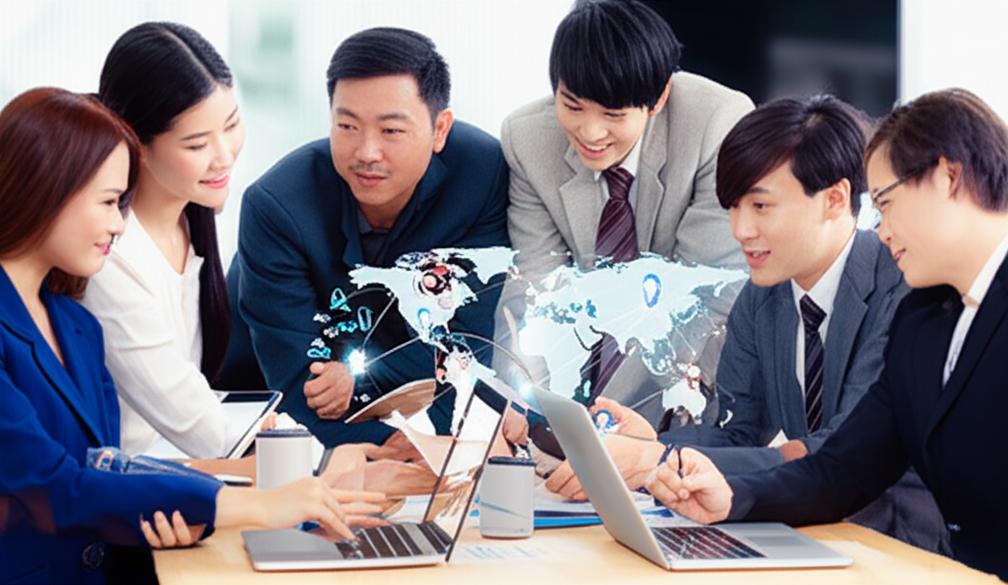 Bán Hàng Xuyên Biên Giới: Chìa Khóa Mở Rộng Thị Trường Toàn Cầu Cho Doanh Nghiệp Việt 5 Doanh nhân Việt Nam thảo luận chiến lược bán hàng xuyên biên giới.