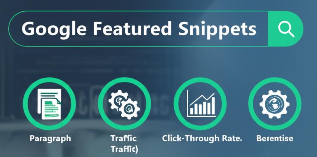 Infographic về Featured Snippet của Google, minh họa các loại và lợi ích SEO.